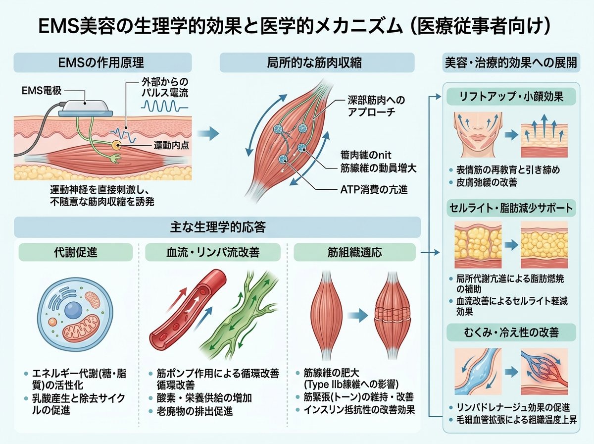 EMS美容 効果の医学的メカニズム