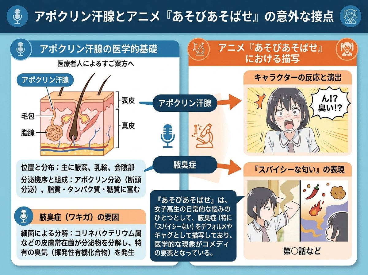 アポクリン汗腺とアニメ「あそびあそばせ」の意外な接点