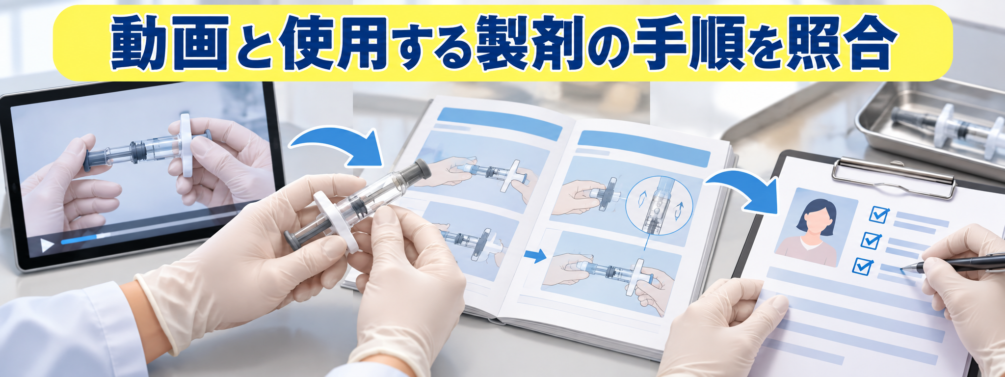 記事の回答:動画の前にプラリアとプラリアHIの製剤名を照合する