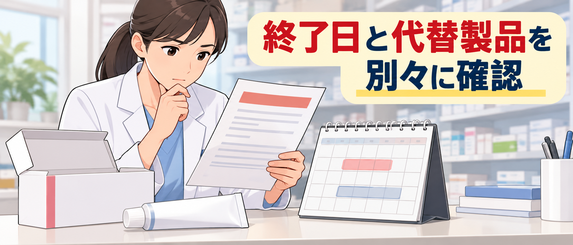 デルモベートの出荷終了・保険期限・代替品を分けて確認する
