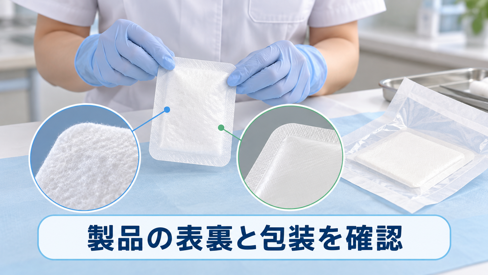 モイスキンパッドの構造と使い方の基本手順