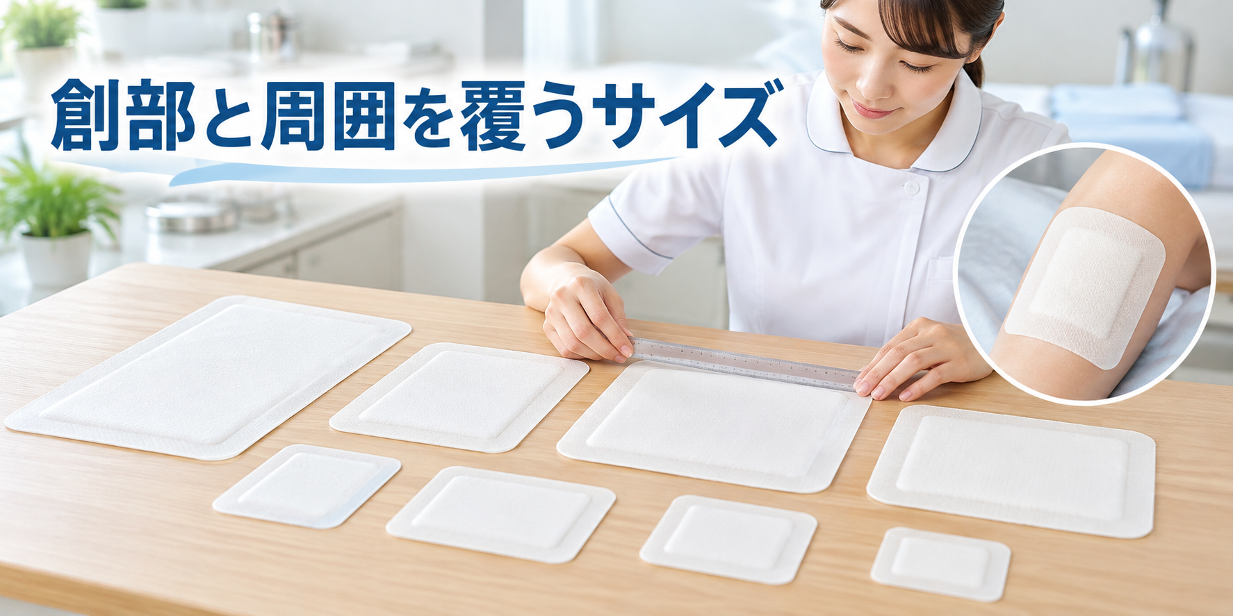 モイスキンパッドのサイズ選び方と使用場面の使い分け