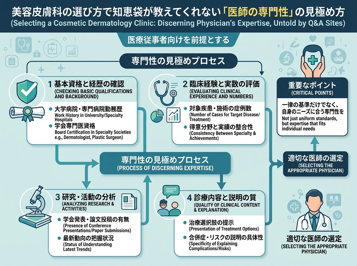 美容皮膚科の選び方で知恵袋が教えてくれない「医師の専門性」の見極め方