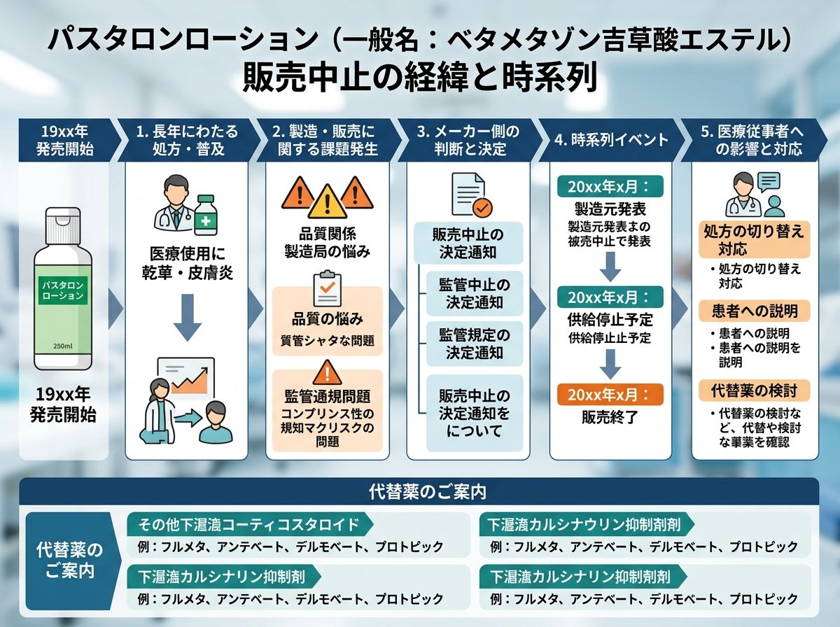 パスタロンローション販売中止の経緯と時系列