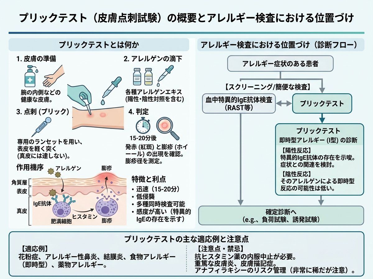 プリックテストとは何か・アレルギー検査における位置づけ