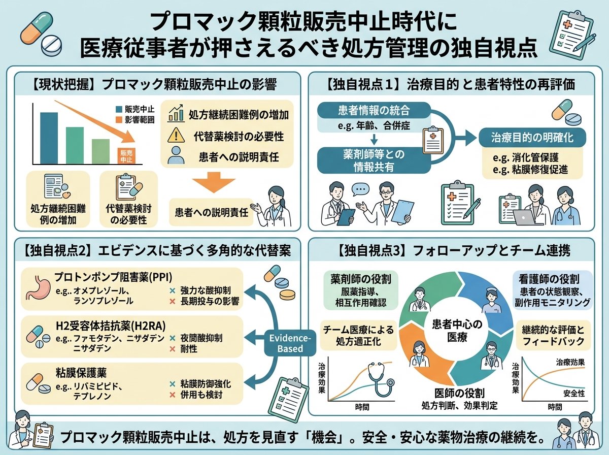 プロマック顆粒販売中止時代に医療従事者が押さえるべき処方管理の独自視点