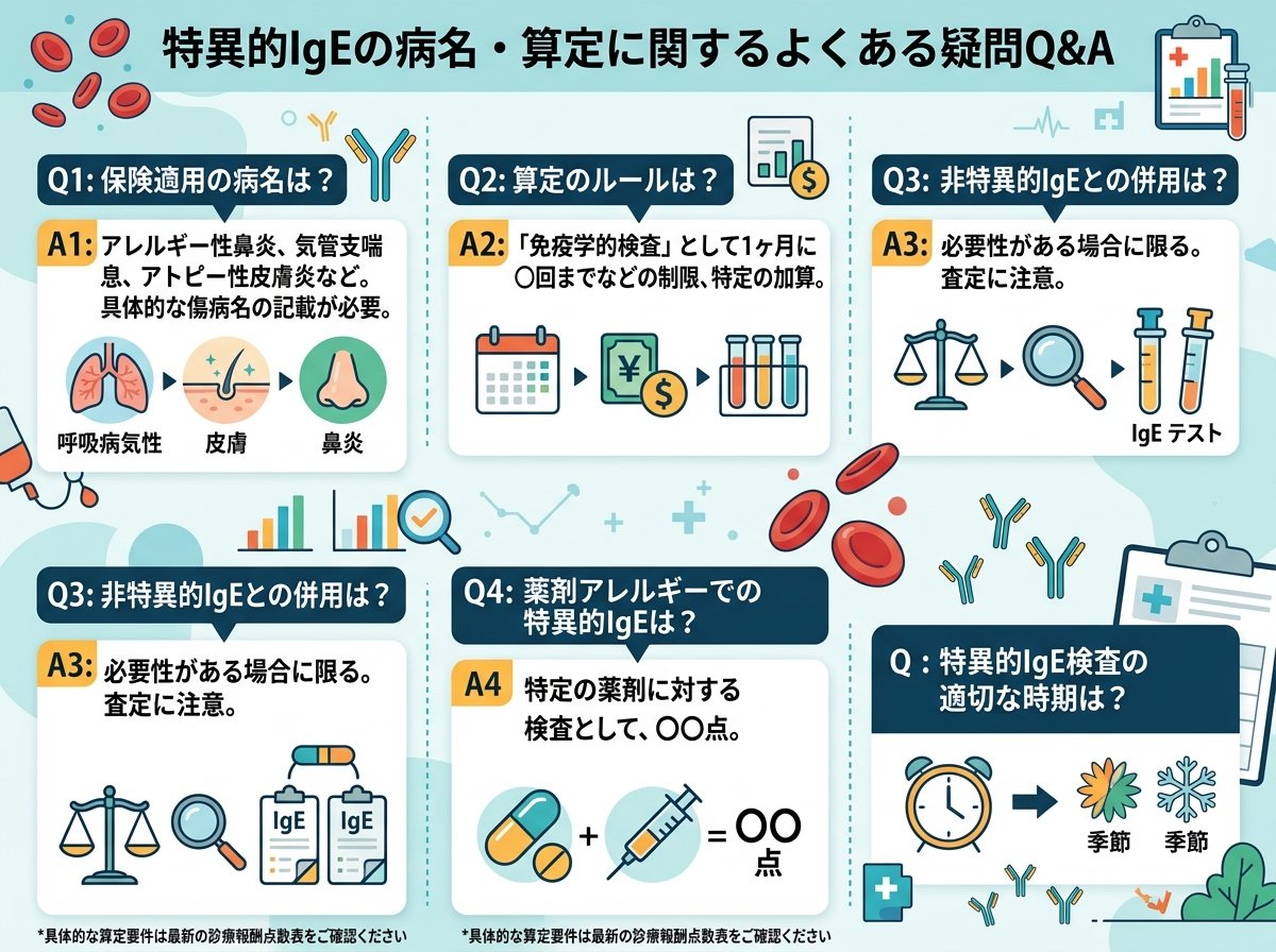 特異的IgEの病名・算定に関するよくある疑問Q&A