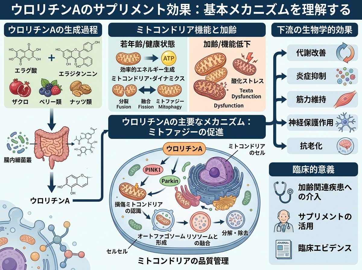 ウロリチンAのサプリメント効果：基本メカニズムを理解する